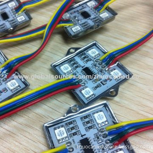 Waterproof 4 LEDs WS2801 Smart Pixel RGB LED Module